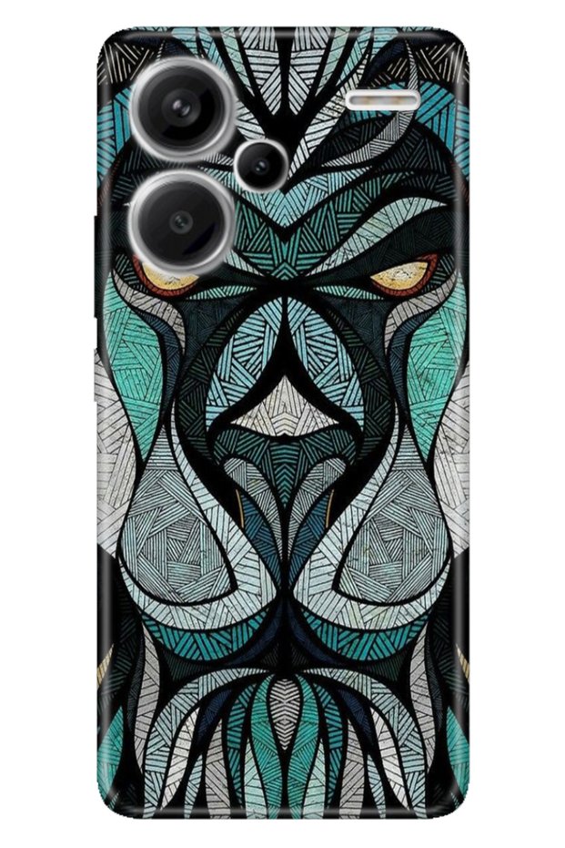 Xiaomi Redmi Note 13 Pro Plus 5g Case Colorful Pattern Printing Silicone Uv Lion Mandala