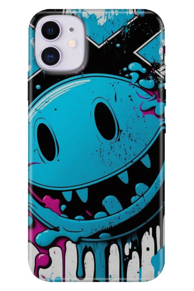 Apple iPhone 11 Case Colorful Themed Patterned Tpu iPhone 11 Silicone Vintage Wall