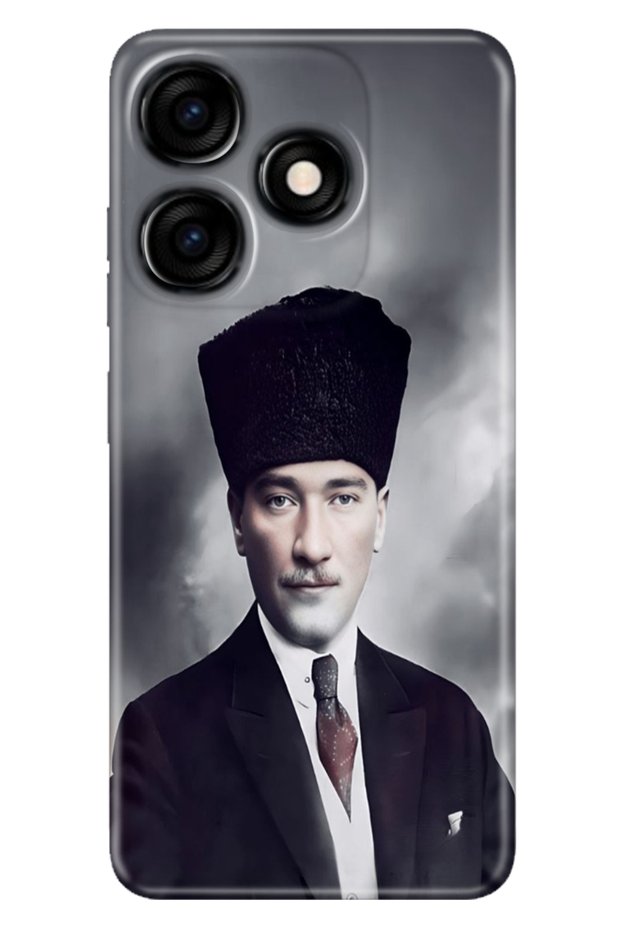 Tecno Spark 10 4g - 10C Case Colorful Custom Drawing Flexible Silicone Ataturk