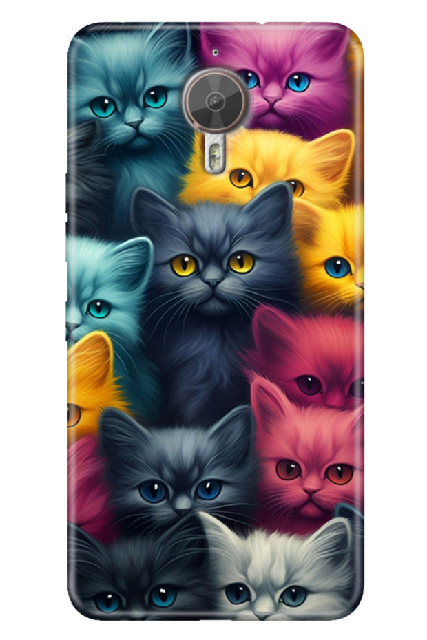 General Mobile Gm 5 Plus Case Patterned Trend Silicone Cat Army