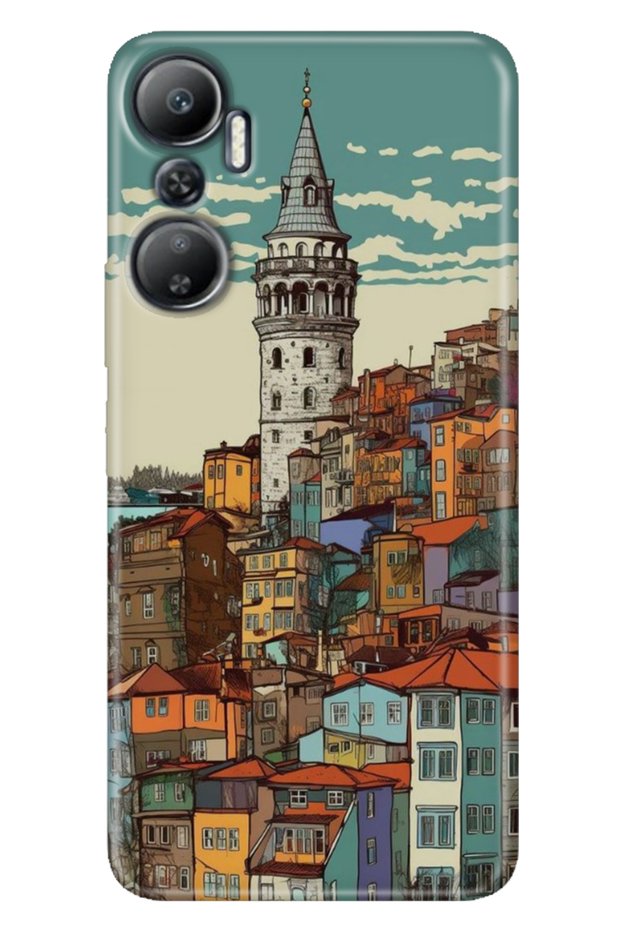 Case for Infinix Hot 20 (X6826C) Patterned Printed Flexible Silicone Cover Galata