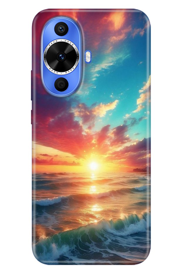 Huawei Nova 12S Case Colorful Tpu Uv Printed Patterned Silicone Ocean