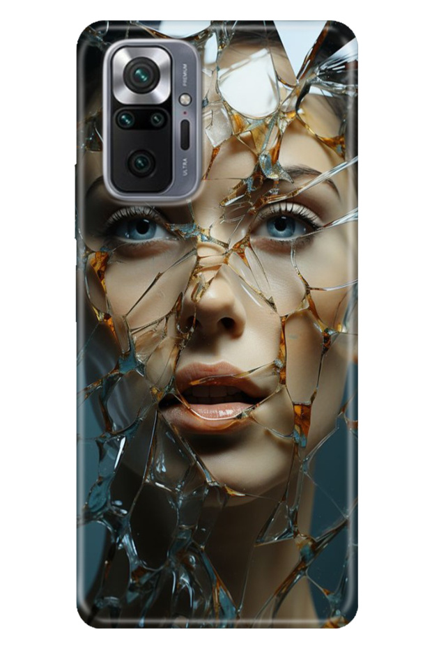 Xiaomi Redmi Note 10 Pro Case Colorful Tpu Uv Printed Patterned Silicone Broken Glass