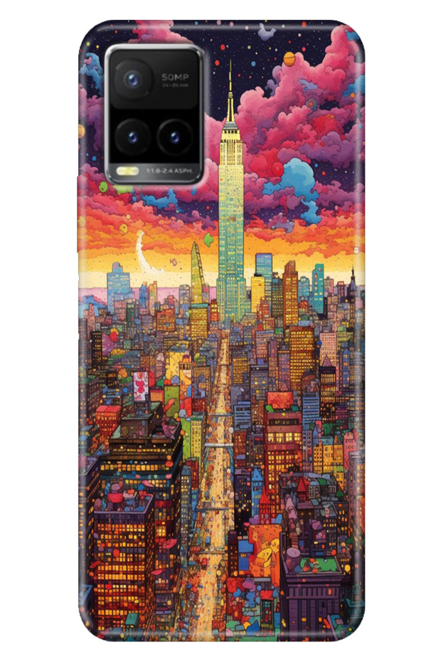 Case for Vivo Y21S Y33S Y32 Patterned Silicone Flexible Cover Retro Newyork