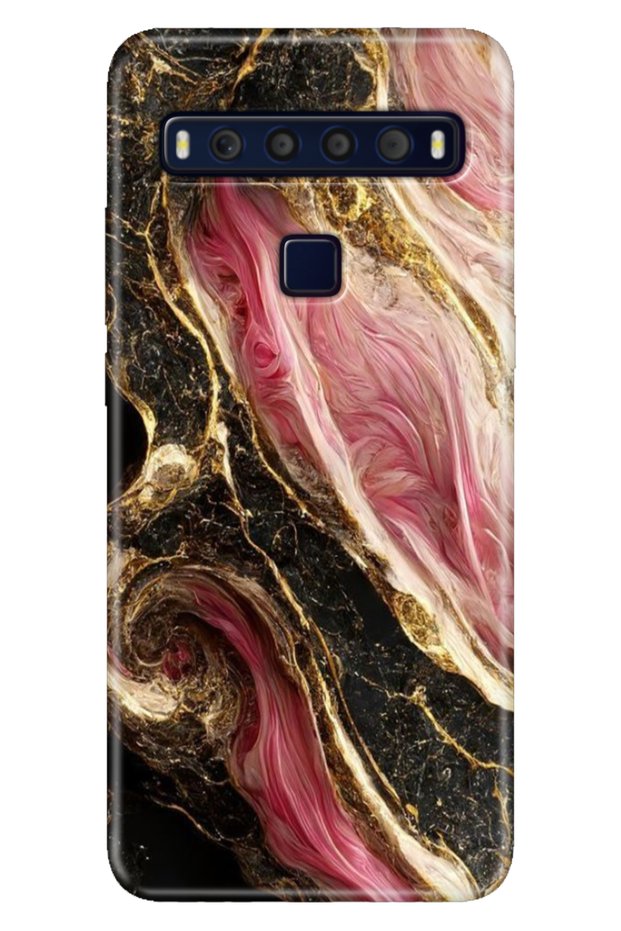 Tcl 10L Case Printed 6.53” Silicone Colorful Painted Back Cover Seattle Marble