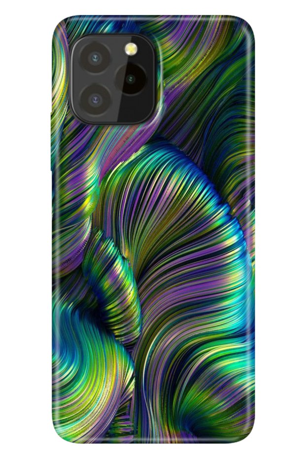 حافظة متوافقة مع Oukitel C21 Pro / Plus، مصنوعة من السيليكون الملون، مصنوعة من مادة TPU الهولوغرافية بالأشعة فوق البنفسجية