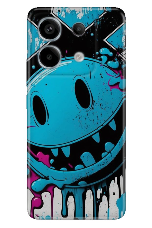Redmi Note 13 Pro 5g / Poco X6 Case Colorful Flexible Silicone Themed Patterned Tpu Vintage Wall