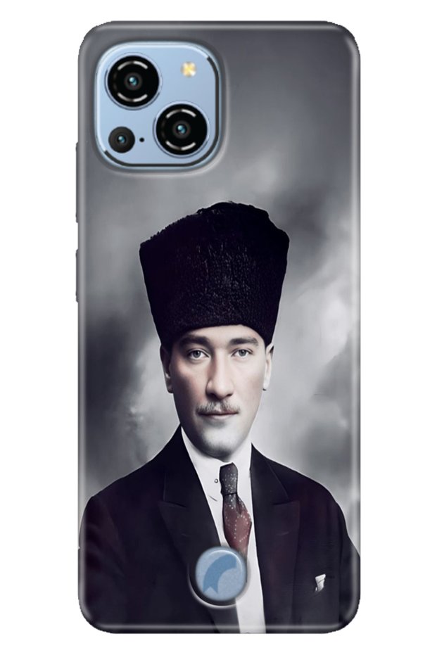 Reeder S23 Pro Max Case Illustrated Back Cover Silicone Cover Ataturk