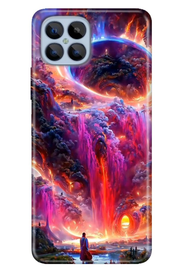 Omix X600 Case Colorful Flexible Silicone Themed Patterned Tpu Mysterious Country