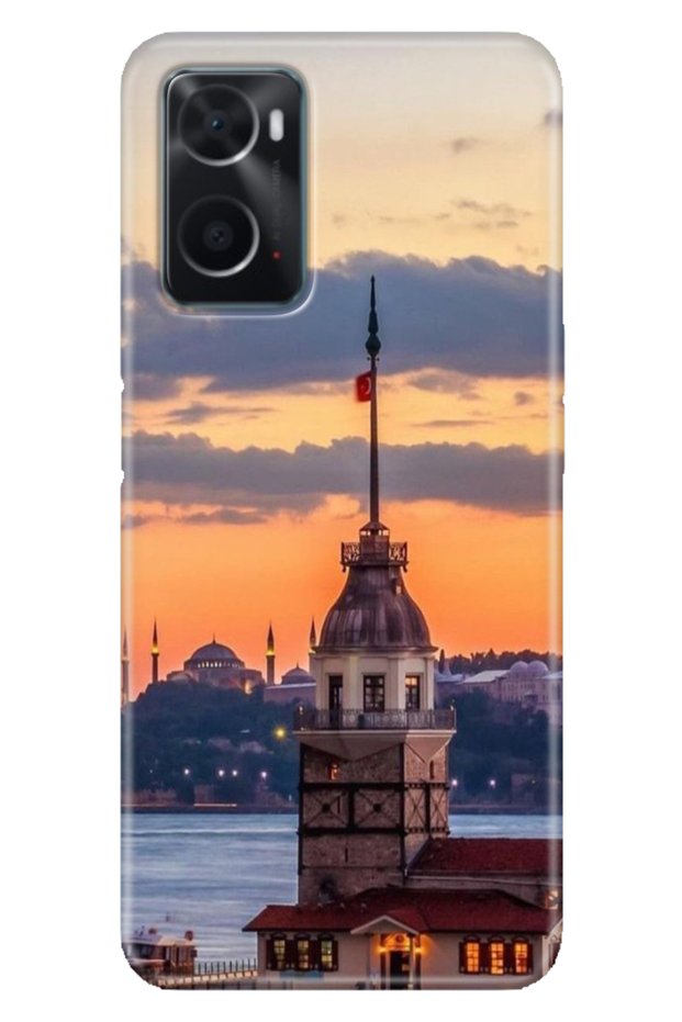 Oppo A76 Case Colorful Special Themed Patterned Silicone Tpu Stock Maiden's Tower