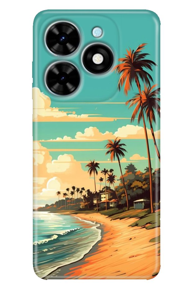 Tecno Spark Go 2024 Case Printed Flexible Silicone Cover Malibu
