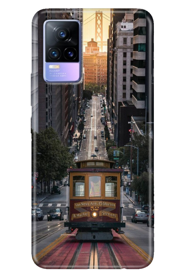 Vivo V21 Case 6.44 Inc Patterned Silicone Flexible Compatible Cover California