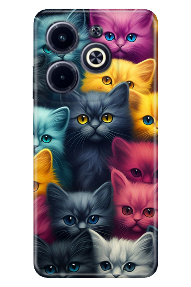 Infinix Hot 40 / Infinix Hot 40 Pro Case Colorful Silicone Cat Army