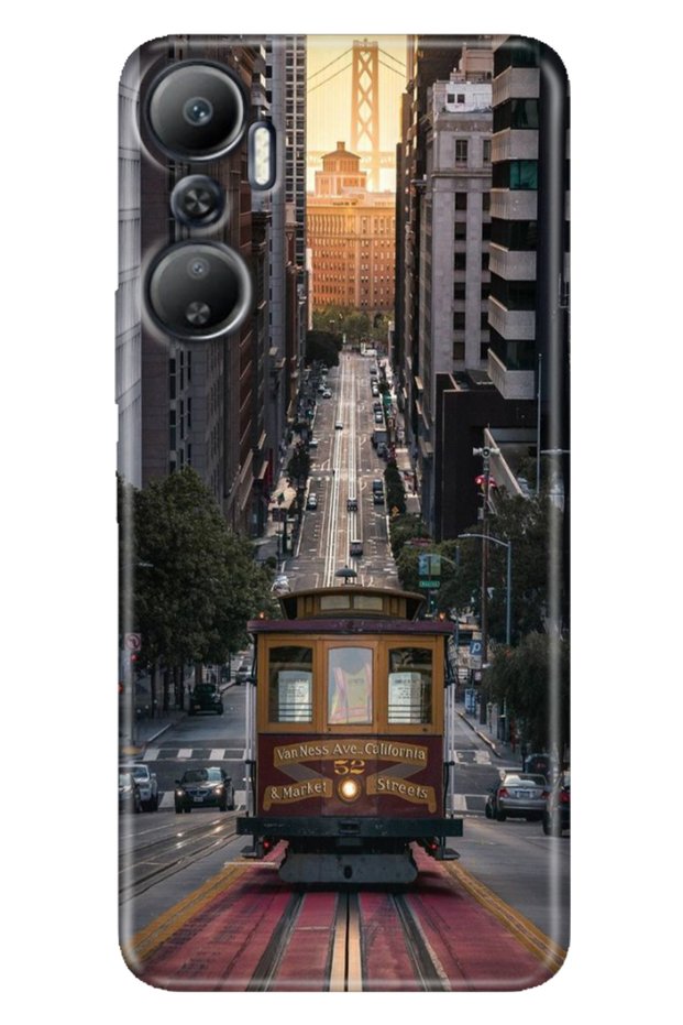 Case for Infinix Hot 20 (X6826C) Patterned Printed Flexible Silicone Cover California