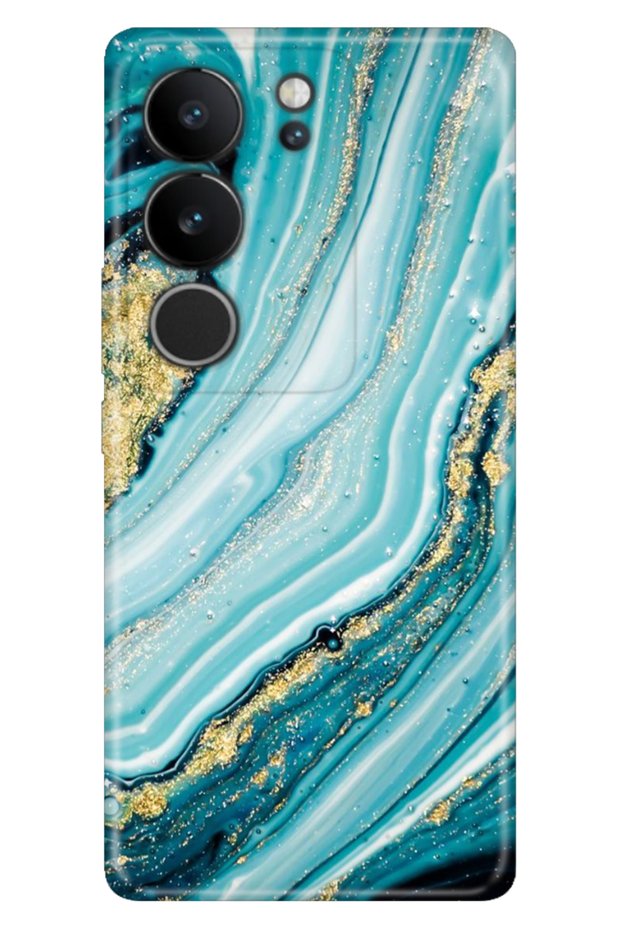 Vivo V29 5g Case Patterned Silicone Flexible Compatible Cover Silvery Stone