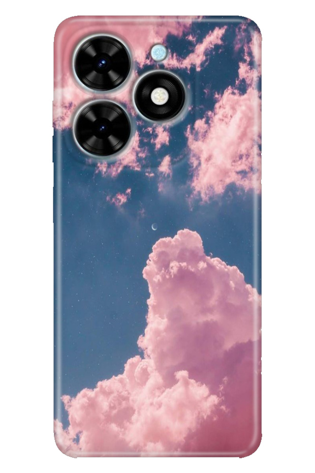 Tecno Spark Go 2024 Case Printed Flexible Silicone Cover Pink Cloud