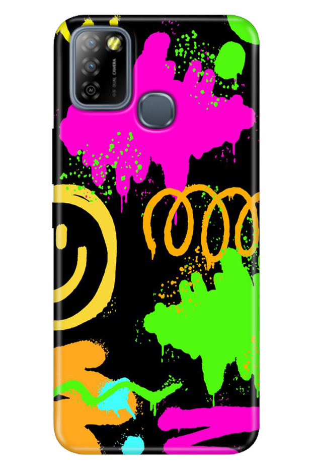 Infinix Smart 5 Compatible Case Colorful Smart 5 Silicone Smile