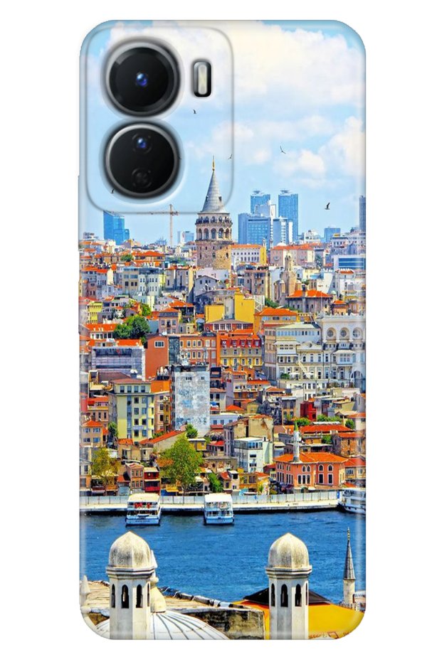 Vivo Y16 Case Patterned Silicone Technology Cover Istanbul