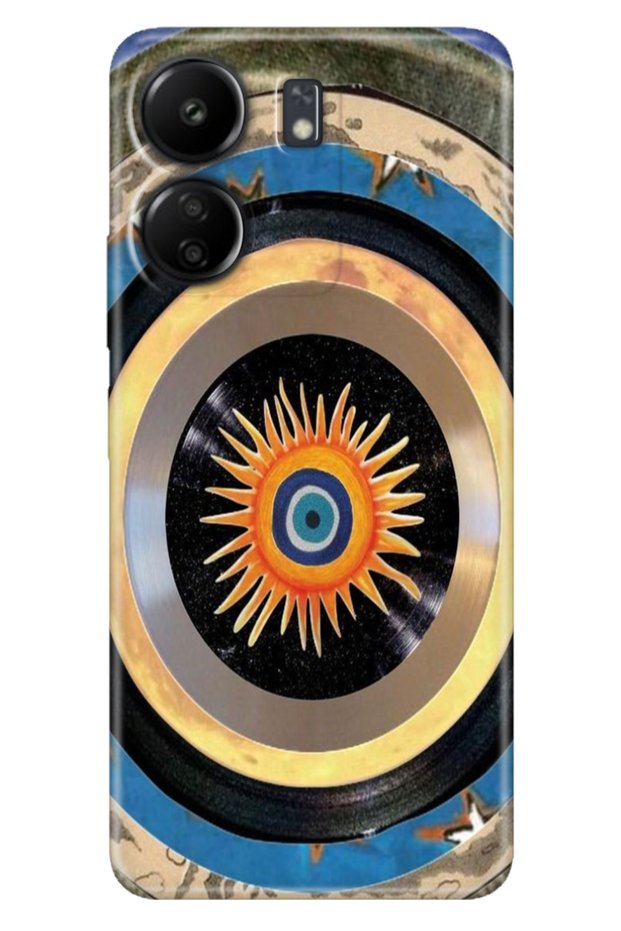 Xiaomi Redmi 13C - Poco C65 Case Colorful Flexible Silicone Themed Patterned Tpu Evil Eye