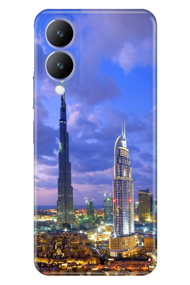 Cover Patterned Cover Color Silicone Cvr Dubai for Vivo Y17S Case