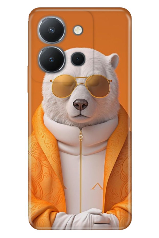 Vivo Y36 4g Case Colorful Tpu Uv Printed Patterned Silicone Style Bear