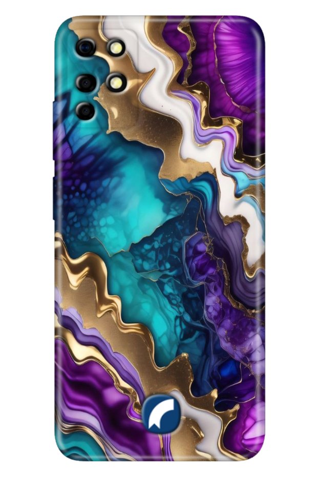 Reeder S19 Max Case Patterned Designer Printed Silicone Cover Sharp Amethyst