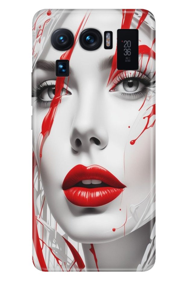 Xiaomi Mi 11 Ultra Case Colorful Patterned Print Design Silicone Lady