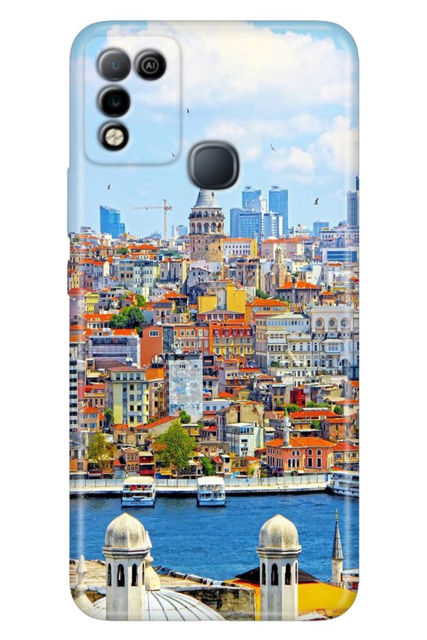 Case for Infinix Hot 10 Play Case Patterned Printed Flexible Silicone Cover Istanbul