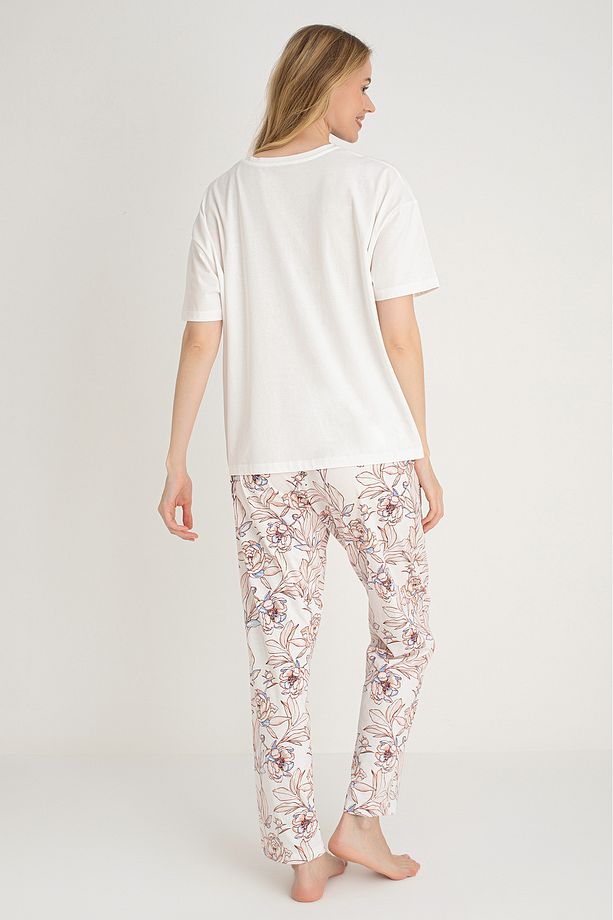 % 100 Pamuk Yumuşak Doukulu Pijama Takımı - 3