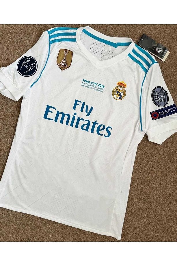 R.e.a.l M.a.d.r.i.d 2018 Kiev Şampiyonlar Ligi Finali Cristiano Ronaldo Forması (Kısa Kol) - 2