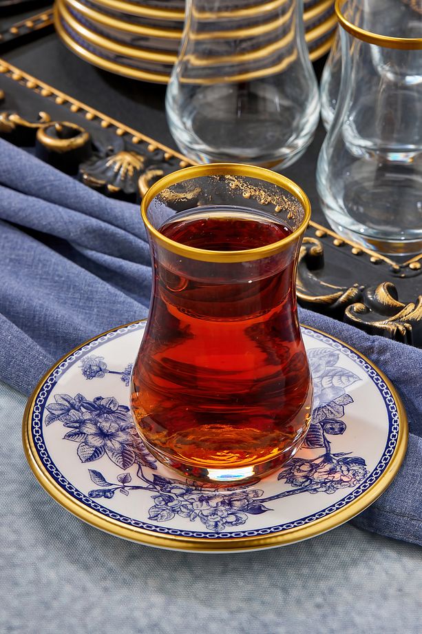 Spring Time 6 Kişilik Çay Bardağı Takımı 6 lı Çay Seti - 7