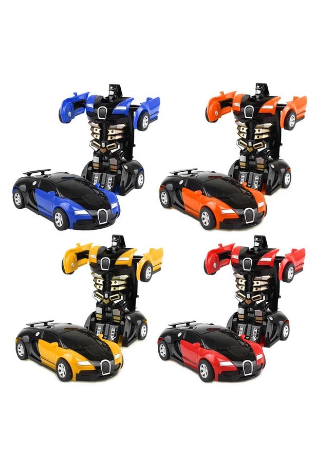 Robot Çek Bırak Araba - Kendinden Robota Dönüşebilen Araba - 1 Adet - 3