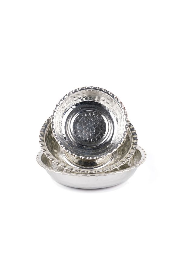 Stoa Kahvaltılık & Çerezlik 3'lü Bakır Tabak Seti (12 cm, 11 cm, 9 cm) - 2