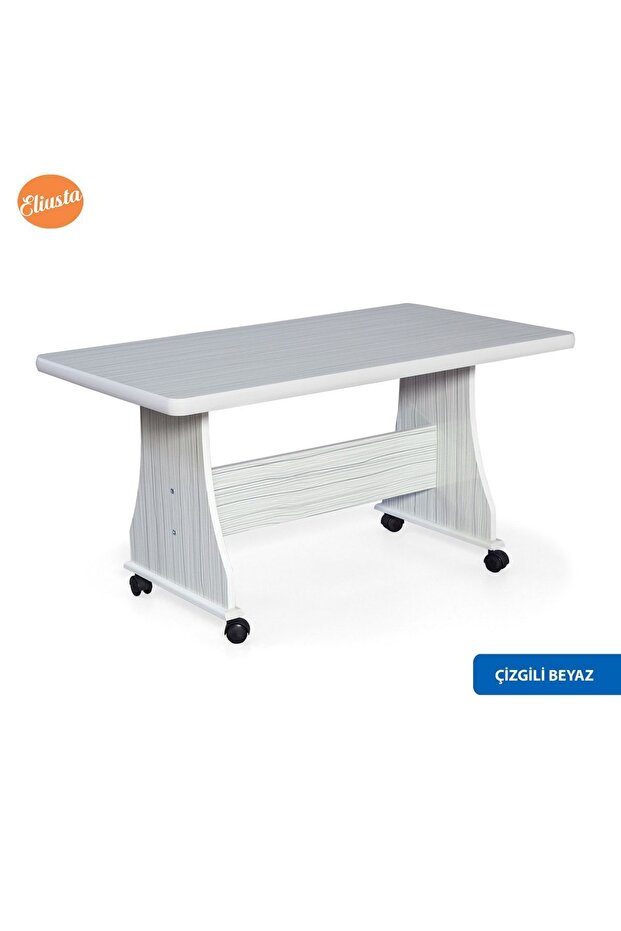 ELİUSTA TEKERLEKLİ MDF MASA ORTA SEHPA - 4