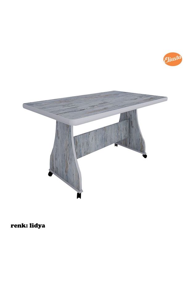 Tekerlekli Mdf Masa Çalışma Masası Orta Sehpa - 4