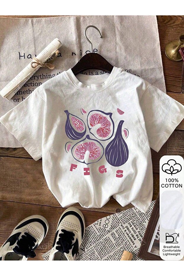 Oversize Cut Short Sleeve Printed T-Shirt