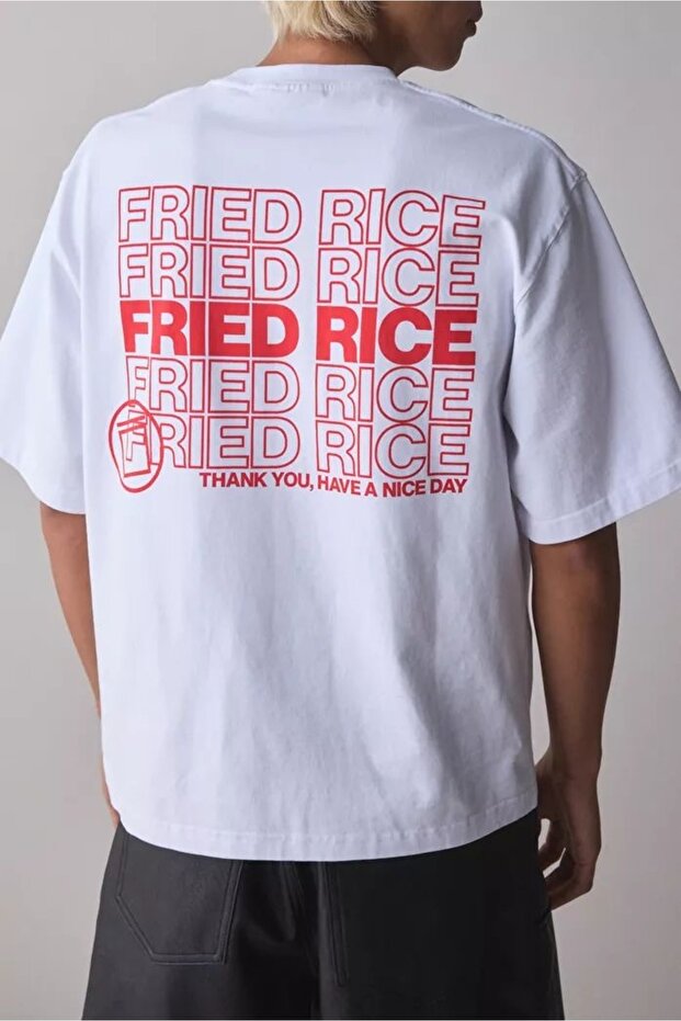 Oversize Cut Short Sleeve Printed T-Shirt