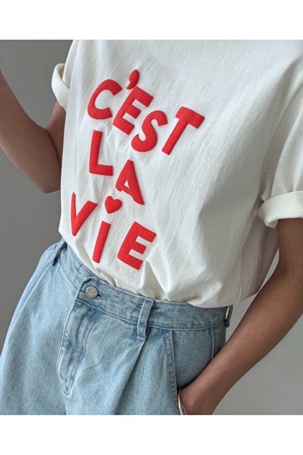 Oversized Short-Sleeve Printed T-Shirt