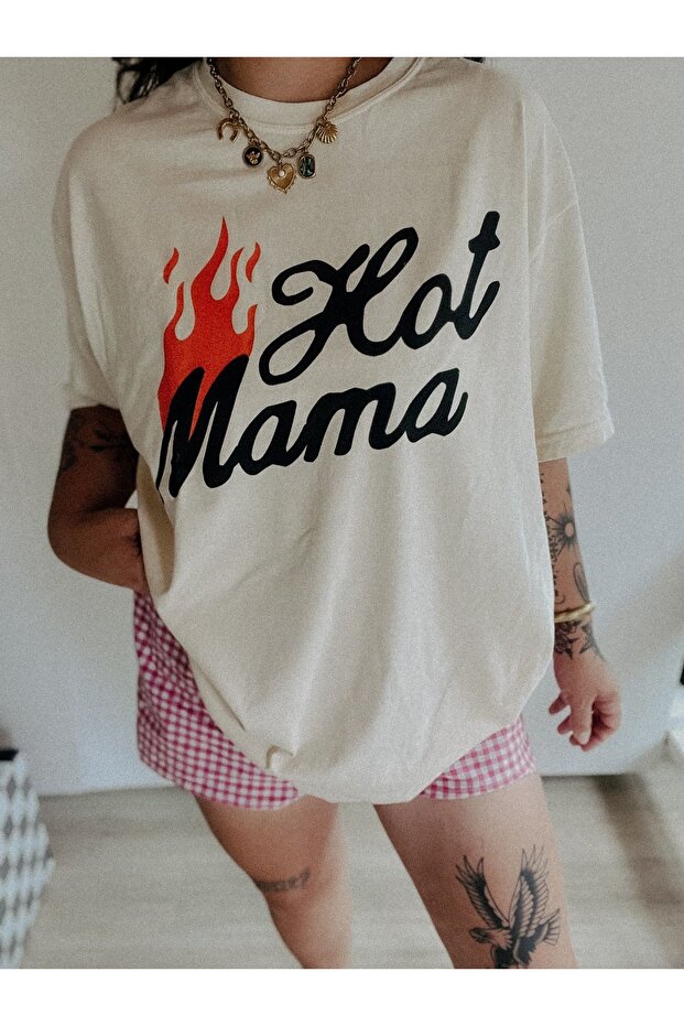 Oversize Cut Short Sleeve Printed T-Shirt