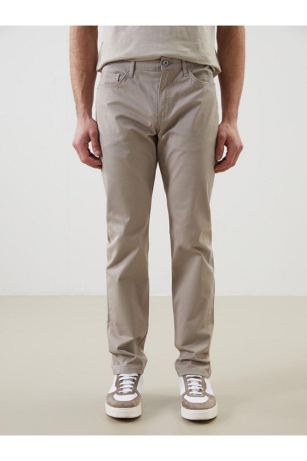 LCWAIKIKI Basic Dar Kalıp Gabardin Erkek Chino Pantolon - 2