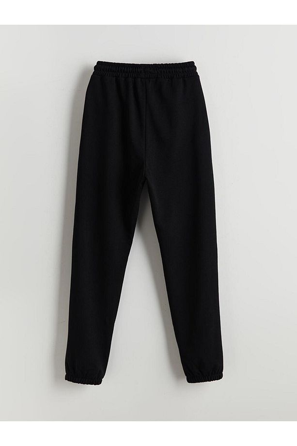 Beli Lastikli Kız Çocuk Jogger Eşofman Altı (S5) - 2