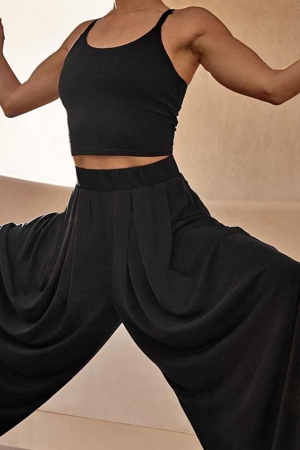 Modal karışımlı balon pantolon - 2