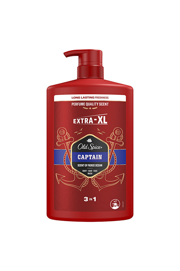Old Spice Captain 3 in 1 Body Shower Gel and Shampoo - 1