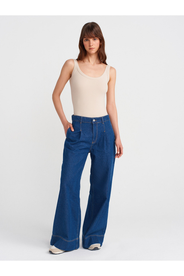 21053 Askılı Bodysuit-Bej - 4