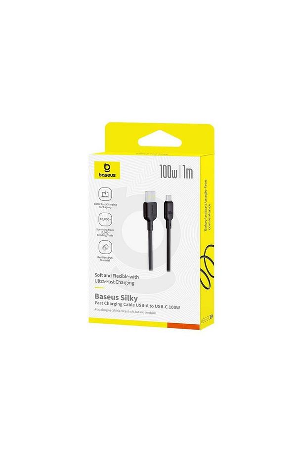 Silky Series USB to Type-C 100W Hızlı Şarj Kablosu 2m - Siyah - 5
