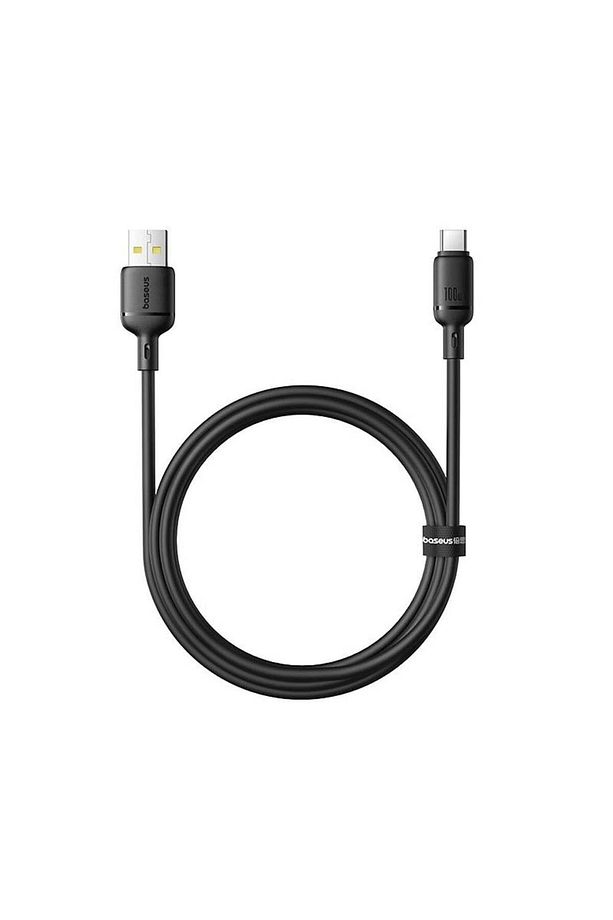 Silky Series USB to Type-C 100W Hızlı Şarj Kablosu 1m - Siyah - 1