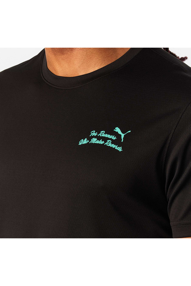 Graphics Erkek Siyah Koşu T-Shirt 52656401 - 4