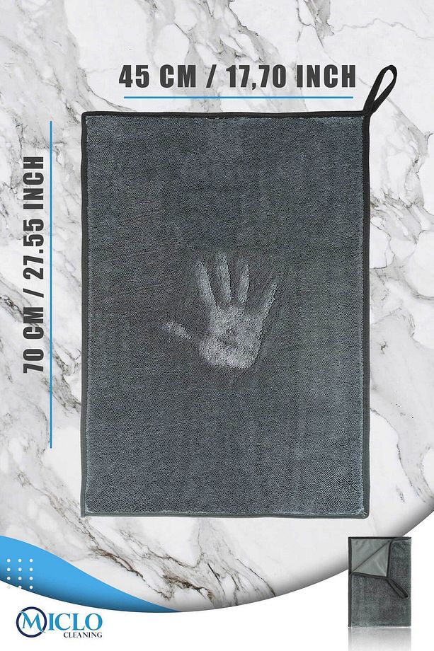 Kirpi Bez | 1800gsm Profesyonel Oto Kurulama Bezi | Bükümlü Iplik Ultra Kalın Doku - 2