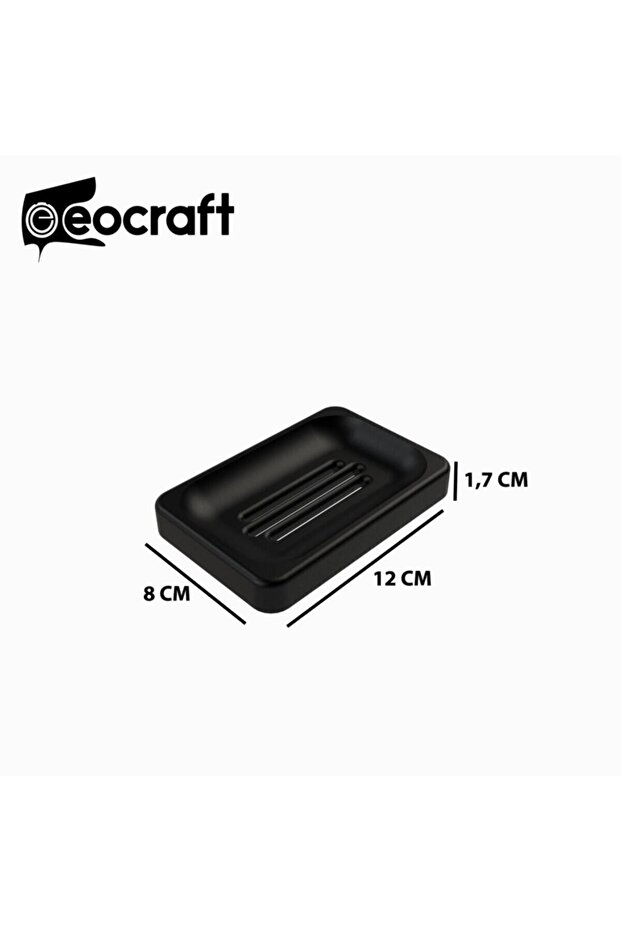 Kompozit Granit Katı Sabunluk Siyah - 9