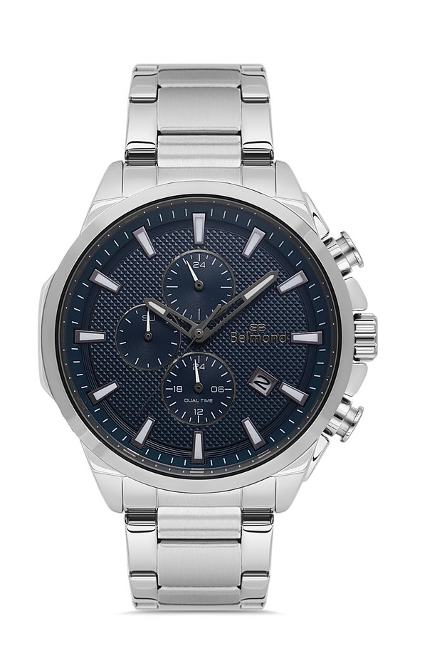 Kng1139.390 Navy Blue & Silver Steel Cord Men's Wristwatch